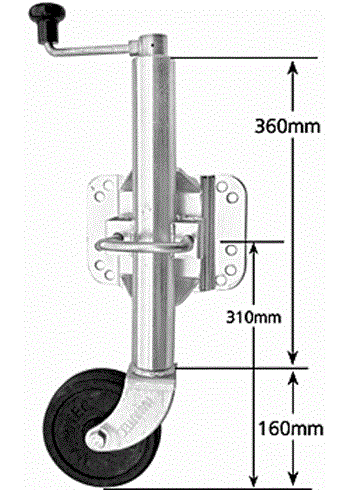 (196184) JW2UB 500kg Jockey Wheel 6